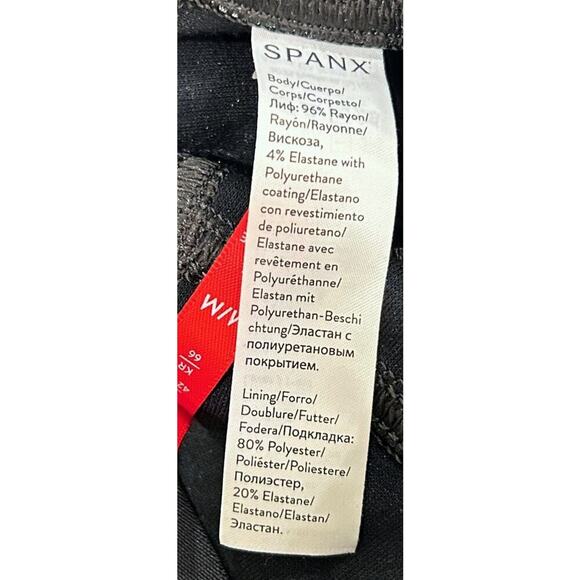 Spanx Brown Faux Leather Ankle Skinny Jeans Pants Stretch - Picture 8 of 8